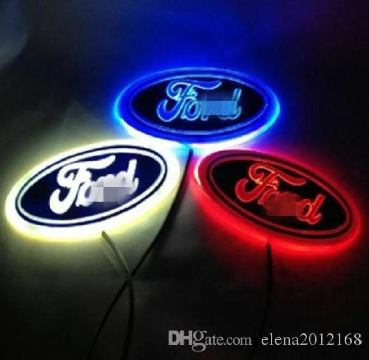 4d LED -bil svans logotypljusmärke lampemblem klistermärke för logotypdekoration4598043
