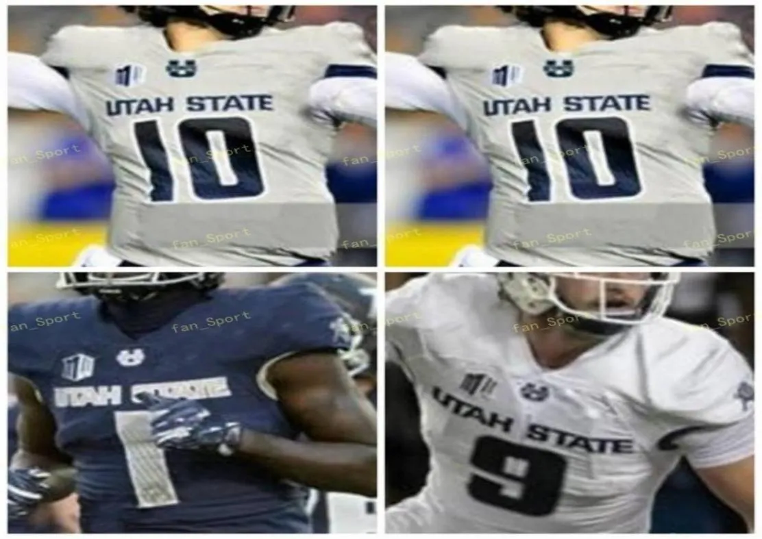 College Jerseys Utah State Aggies 5 Darwin Thompson 21 Jalen Greene 9 Bobby Wagner 54 Bobby Wagner 6 Andrew Peasley Custom Football Stitched9104880