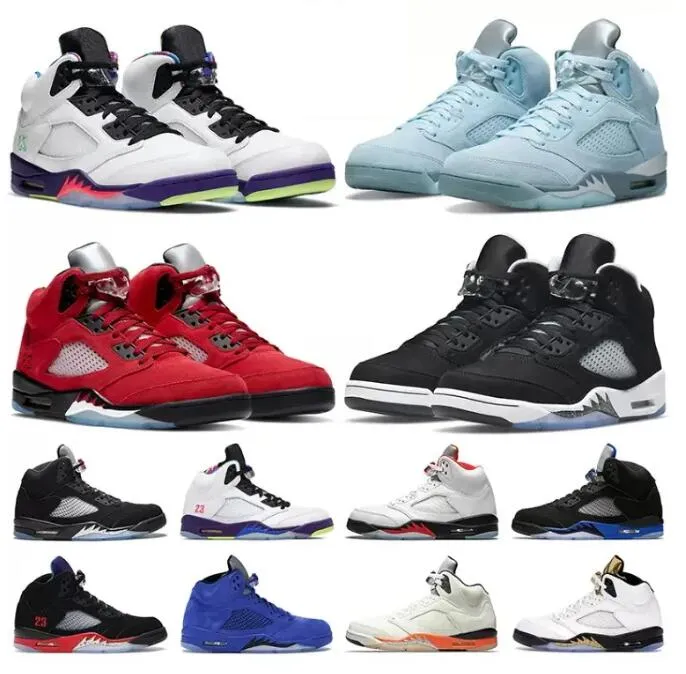 OG Jumpman 5 retro męskie buty do koszykówki 5s Aqua Bluebird University Racer Blue Toro Electric Georgetown Metallic Srebrny Dazzle Men Trainers Sports Sneakers