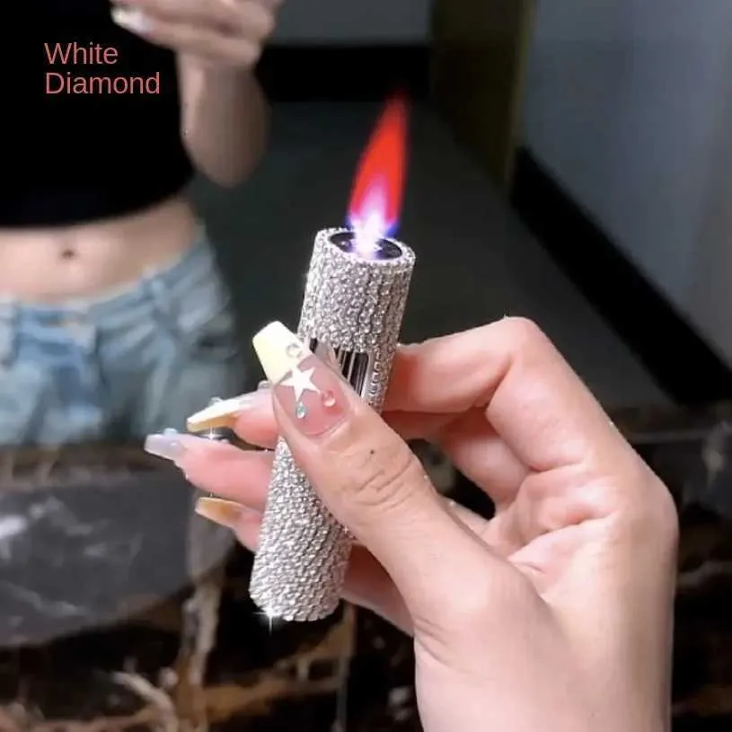 Unique Lighters Crystal Cylinder Press Lighter With... From Hebe927, $16.61 