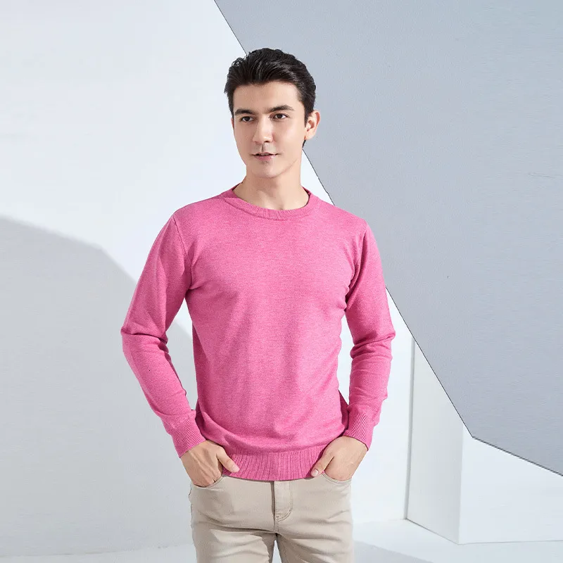 Mens Spring Sweaters Autumn Winter O Neck Long Sleeve