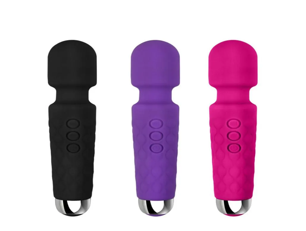 Ужин Мощная волшебная палочка Вибратор клитора Секс-игрушки для женщин USB перезаряжаемые беспроводные вибраторы Электрический стимулятор-массажер M8516858