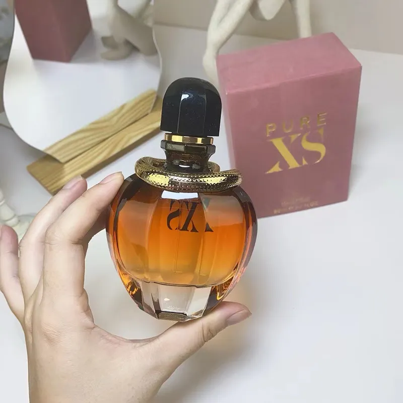 80 ML Female Perfume Brand EDP Spray Cologne PURE XS Women Famous Natural Long Lasting Pleasant Fragrance 2.7 fl.oz Ladies Charming Scent for Gift Wholesale