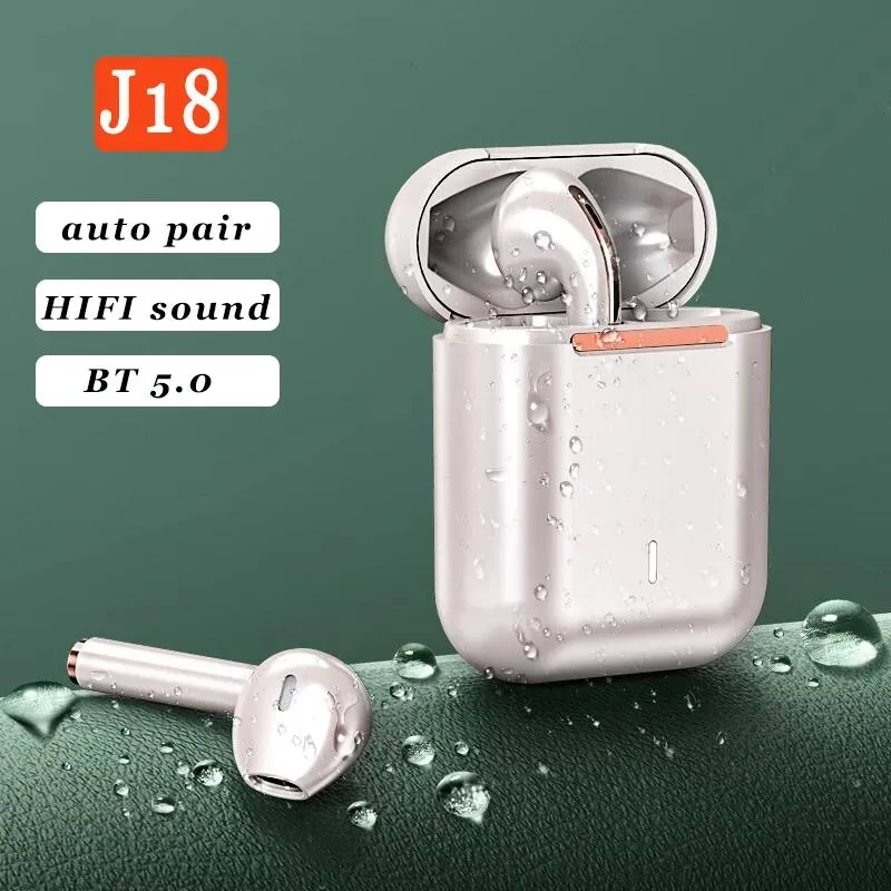 Auricolari Bluetooth 5.0 TWS Auricolari wireless Cuffie con impronte digitali Auricolari sportivi stereo Cuffie con microfono Scatola di ricarica per iPhone Xiaomi