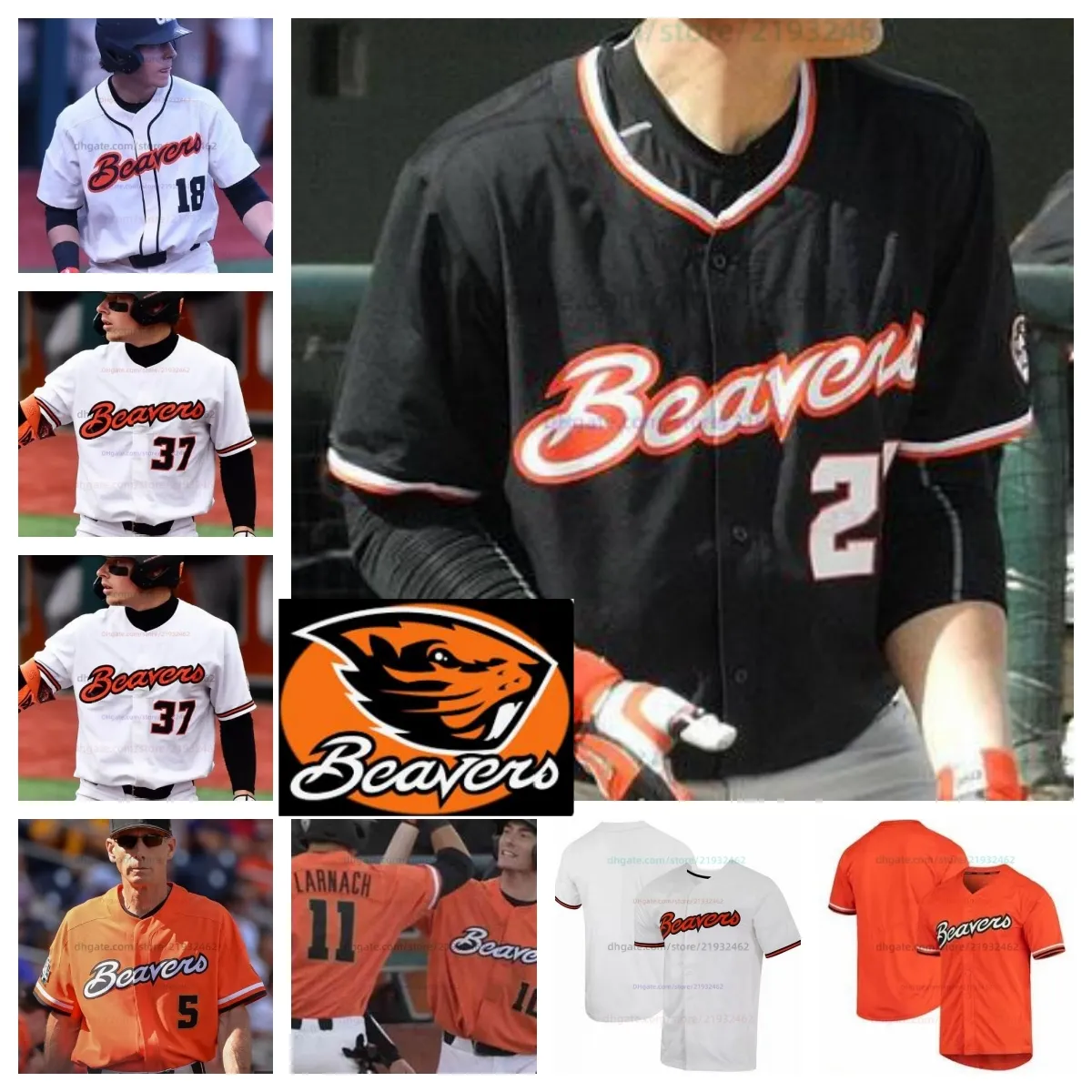 2024 Custom OSU Beavers Orioles Baseball Shirt Featuring Hainline