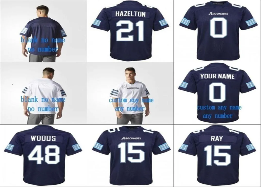 Mit 2018 New Style Toronto Argonauts 15 Ricky Ray 48 Bear Woods 21 Hazelton Mens Womens Youth 100 Stitched Personalized Football 6365415