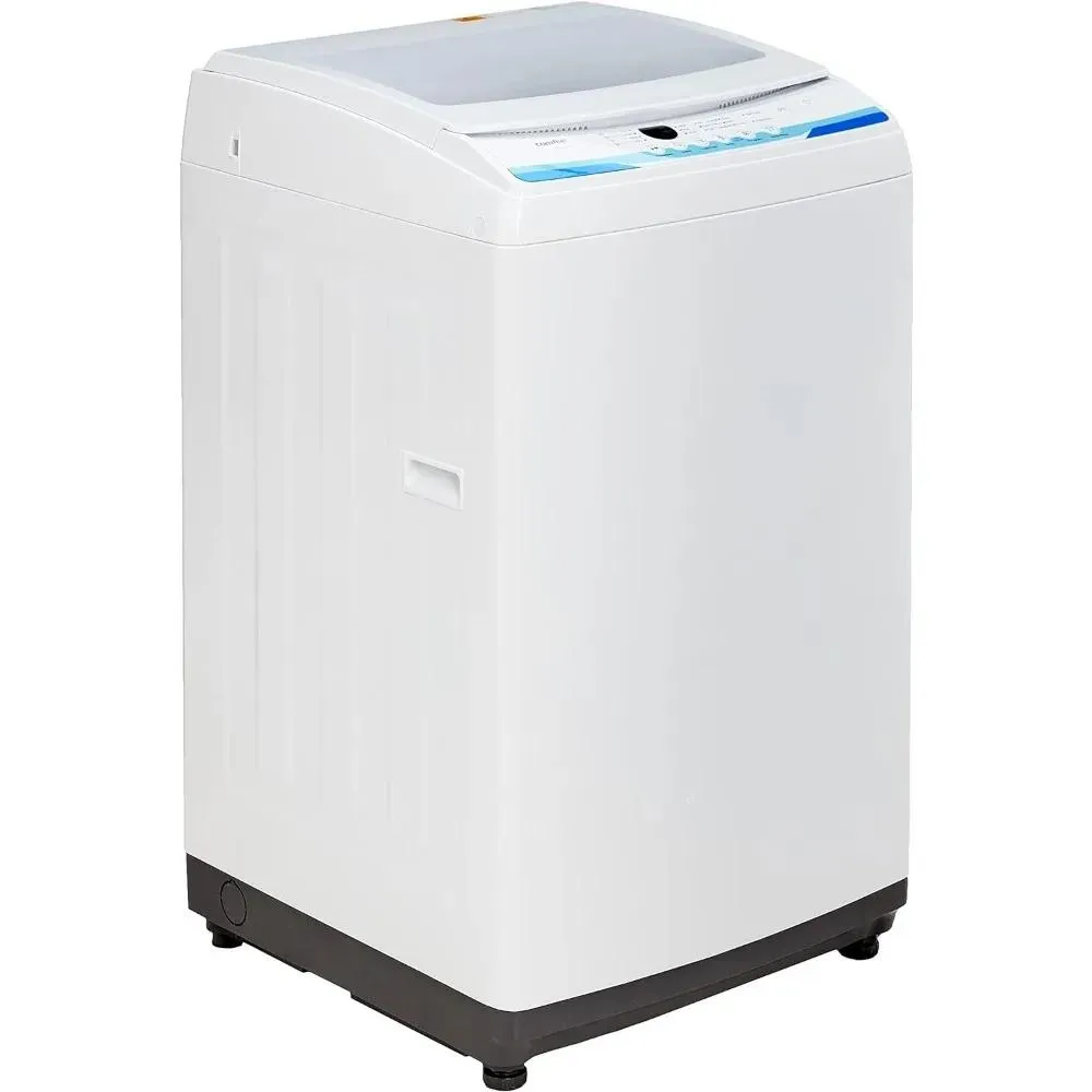 Machines Portable Washing Machine and Compact Laundry, 6 Modes, Energy Saving, Child Lock for RV, Dorm, Apartment Ivory White