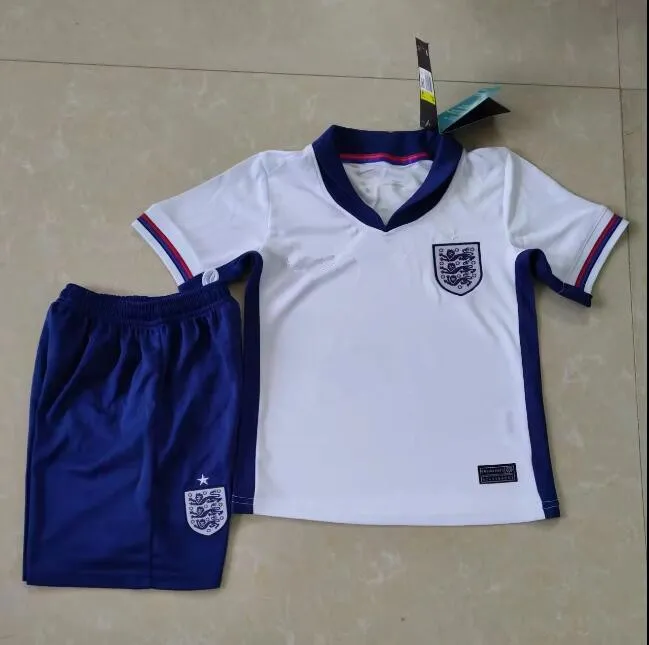 24/25 Soccer Kids Kit Kane Mead Sterling 22/23 England Rashford Jerseys Sancho Saka Boys National Foden Football Shirts Uniforms 2024