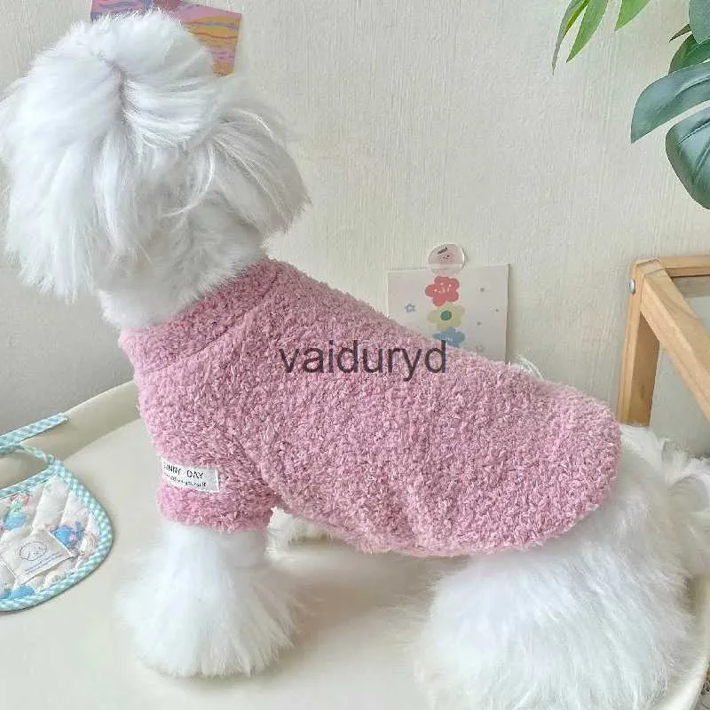 Dog Apparel INS Winter Warm Pet Long Sleeve Round Neck Sweater Thickened Cat Clothes for Traction et French Bulldogvaiduryd6