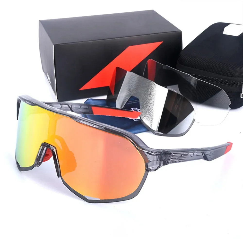 100 lunettes de soleil de cyclisme pour hommes femmes vélos vtt vélo lunettes ensemble polarisant oculaires sport vélo lunettes 240111