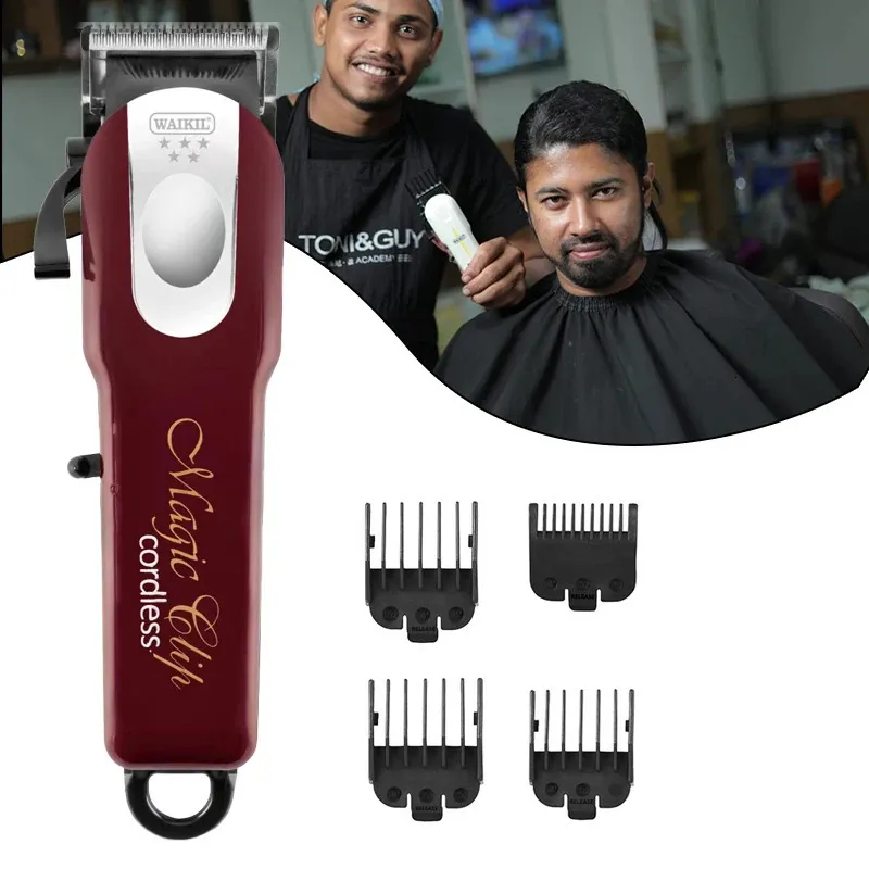 男性用の充電式コードレスヘアトリマープロフェッショナルな電気ヘアクリッパー髪の髪の切断機関縁の輪郭240111