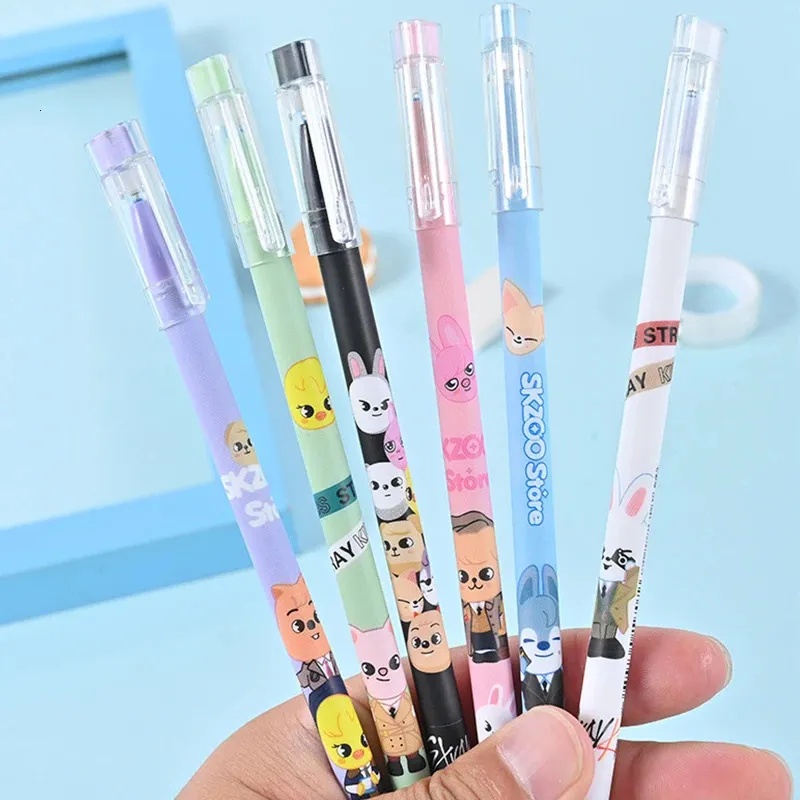 Cute Cartoon Gel Ink Pens Cartoon Unicorn/ Mermind/Panda/Fruits Pens 0.5 Mm Best Retrun Gift For Kids Birthday Surprise Assorted Styles Pens I392303349