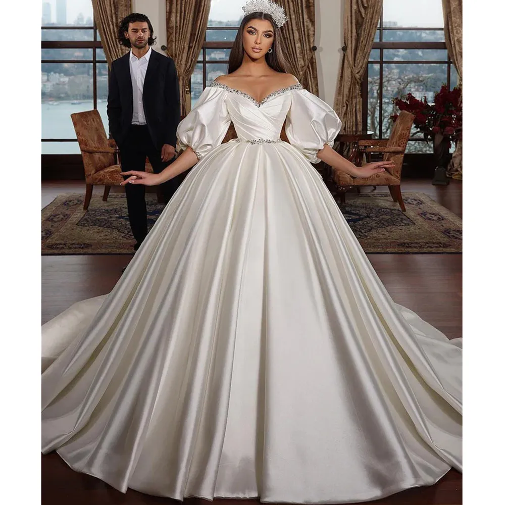 Robe de mariée Chic à manches évasées, style bohémien, avec corsage à perles, sur mesure, robe de mariée d'été, style Boho, nouvelle collection 2024