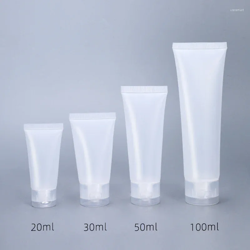 Storage Bottles 5Pcs 20/30/50/100ml Travel Refillable Tube Hand Cream Facial Cleanser Cosmetic Squeeze Lotion Container