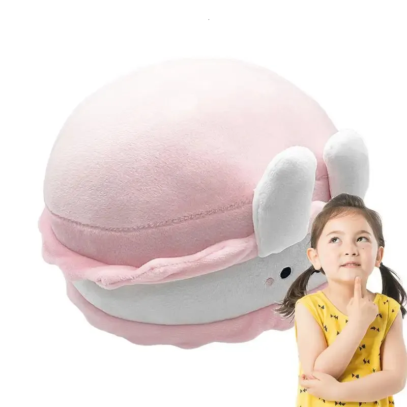 Soft Macaron Pillow Cookie Toy Soft Stuffed Cute Biscuit Pillow Kawaii Kids Toys Birthday Home Decoration Pillow Christmas Gifts 240111