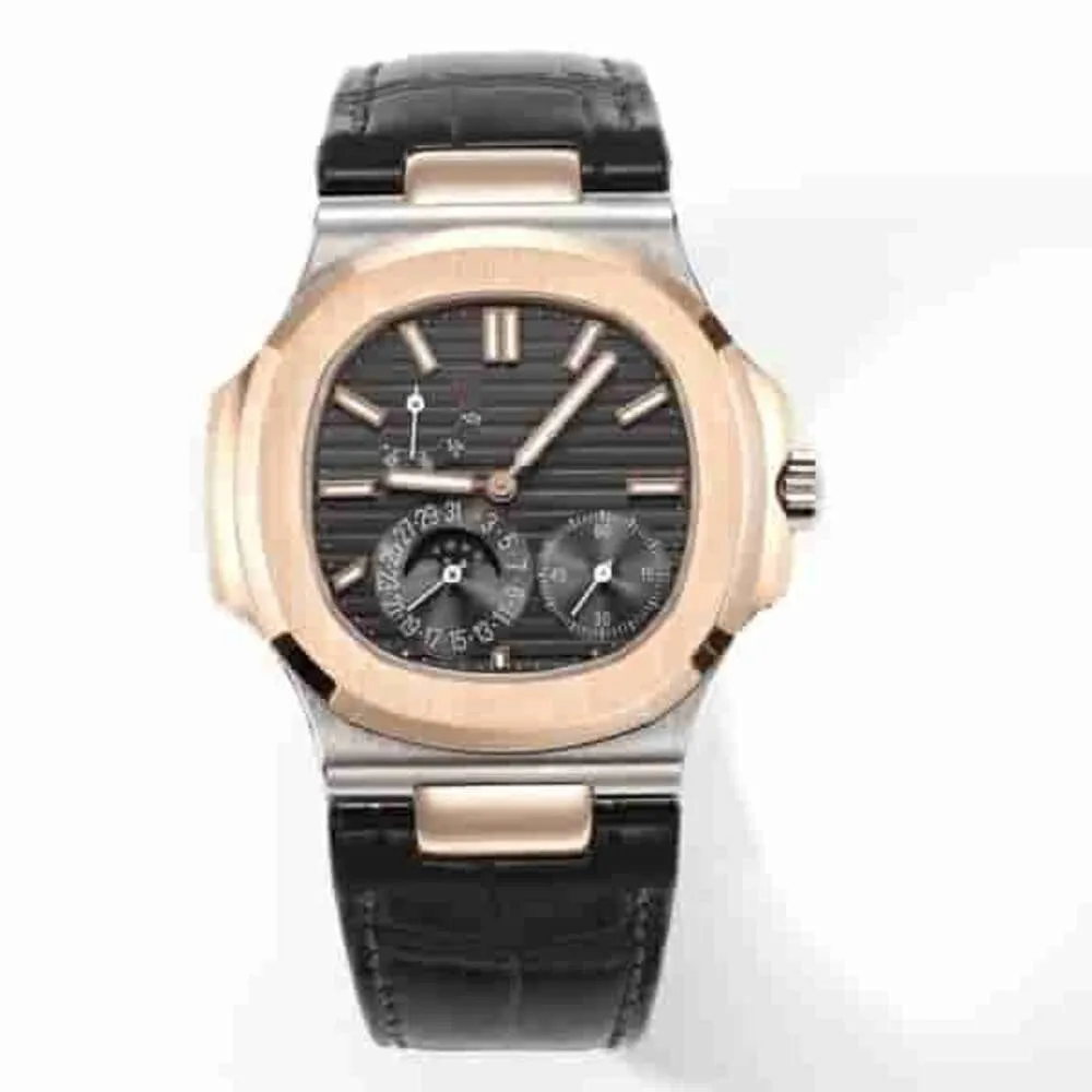 Superclone Mens Pp Pateks Luksusowy automatyczny mechaniczny 5712 Zegarek RR6Q Designer Wristwatch AAA anty -scratch lustro Sapphire Business Montre L4L3
