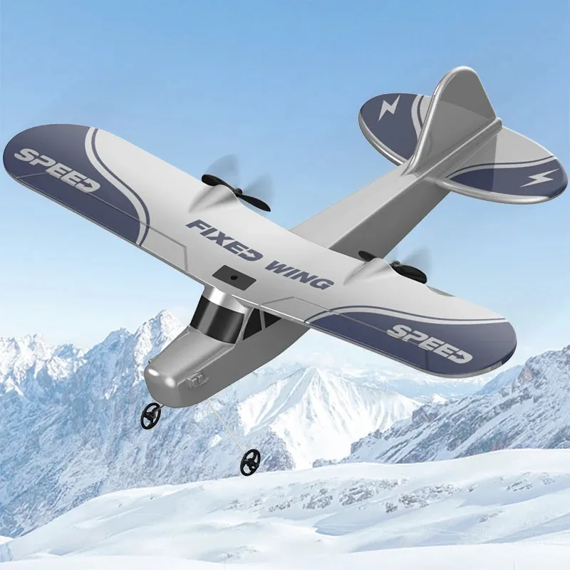 24g Ty9 RC Glider med LED -handkastning av vingarpan fjärrkontrollplan Modell Electric Aldult Professional Drone Toys for Boys 240110