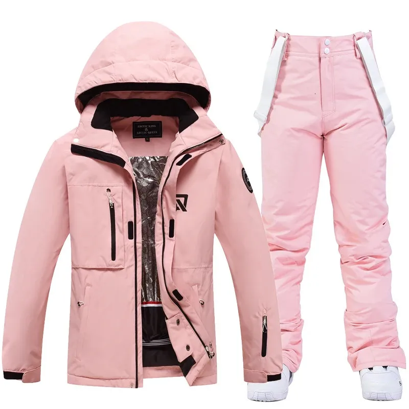 2024 Waterproof Ski Suit for Men and Women Snowboarding Clothing Outdoor Sets Jackets and Pants Winter Wear Snow Costume 240111