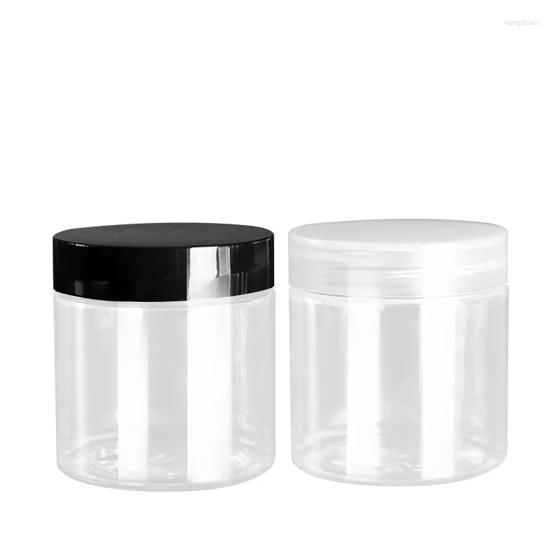 Storage Bottles 20pcs 100ML 3oz Cream Jars Transparent Cosmetic Pots Dia.56 Empty Facial Mask Packaging Bottle Plastic Containers With Lid