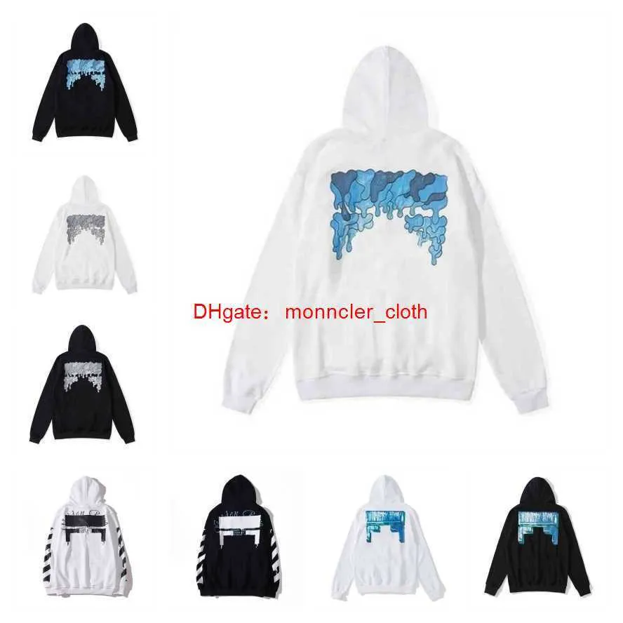 Designer Heren Hoodie Hip Hop Mannen Streetwear Offs 2024 Witte Shirts Katoen Losse Ofs Letter Hoodys High Street Pullover Sweatshirt Kleding SGGN