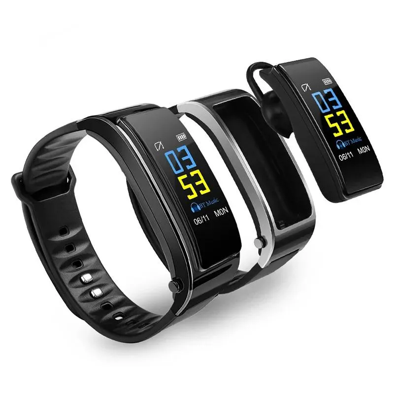 Appareils Bracelet Smart Bluetooth Bluetooth Pidomètre Sport Y3Plus Color Screen Bracelet Smart Wristbang Watch Bluetooth 4.1