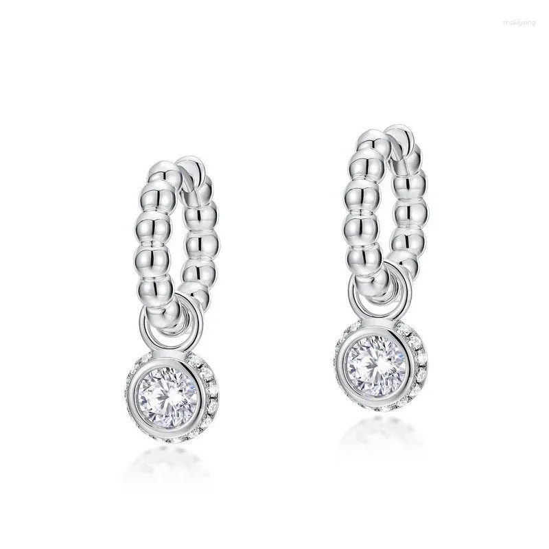 Boucles d'oreilles ER017818 Lefei mode à la mode classique luxe Moissanite Fine détachable boucle d'oreille charme femmes argent 925 bijoux de fête