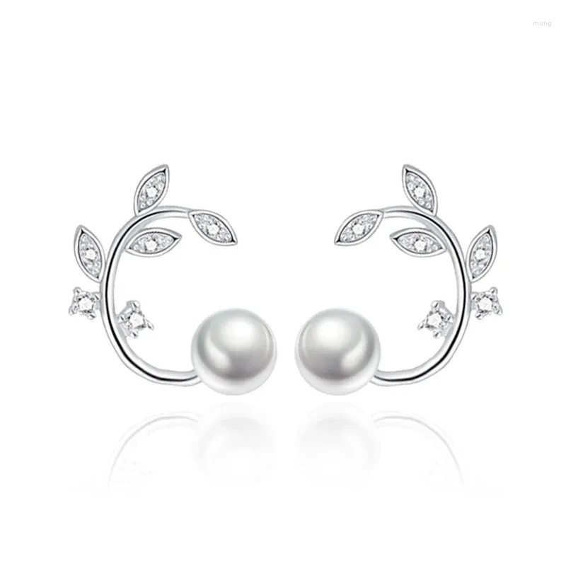 Boucles d'oreilles en argent Sterling 925, fleur à la mode, perle de cristal pour femmes, vente en gros, bijoux cadeau, goutte