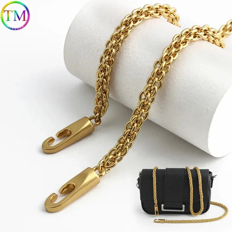 100/110/120/130 CM 8 MM Ijzer Metalen Tas Ketting Accessoires Metalen Verlengkettingen Onderarm Crossbody Schouderriem Vervanging 240110