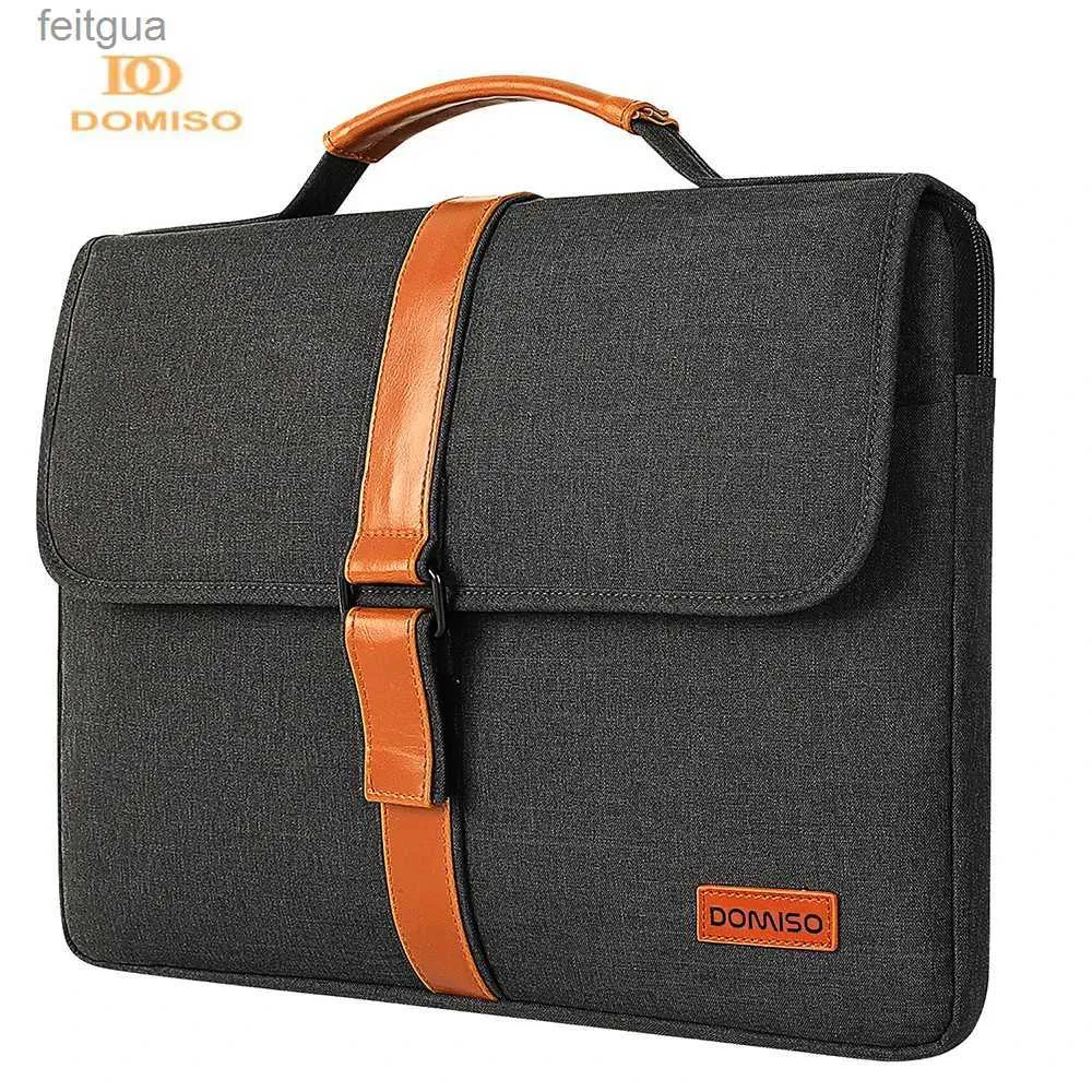 Laptoptaschen Rucksack Domiso Laptophülle mit Handschlaufe für 13 14 15,6 17 Zoll Notebooktasche spritzwassergeschützte stoßfeste Computertasche YQ240111