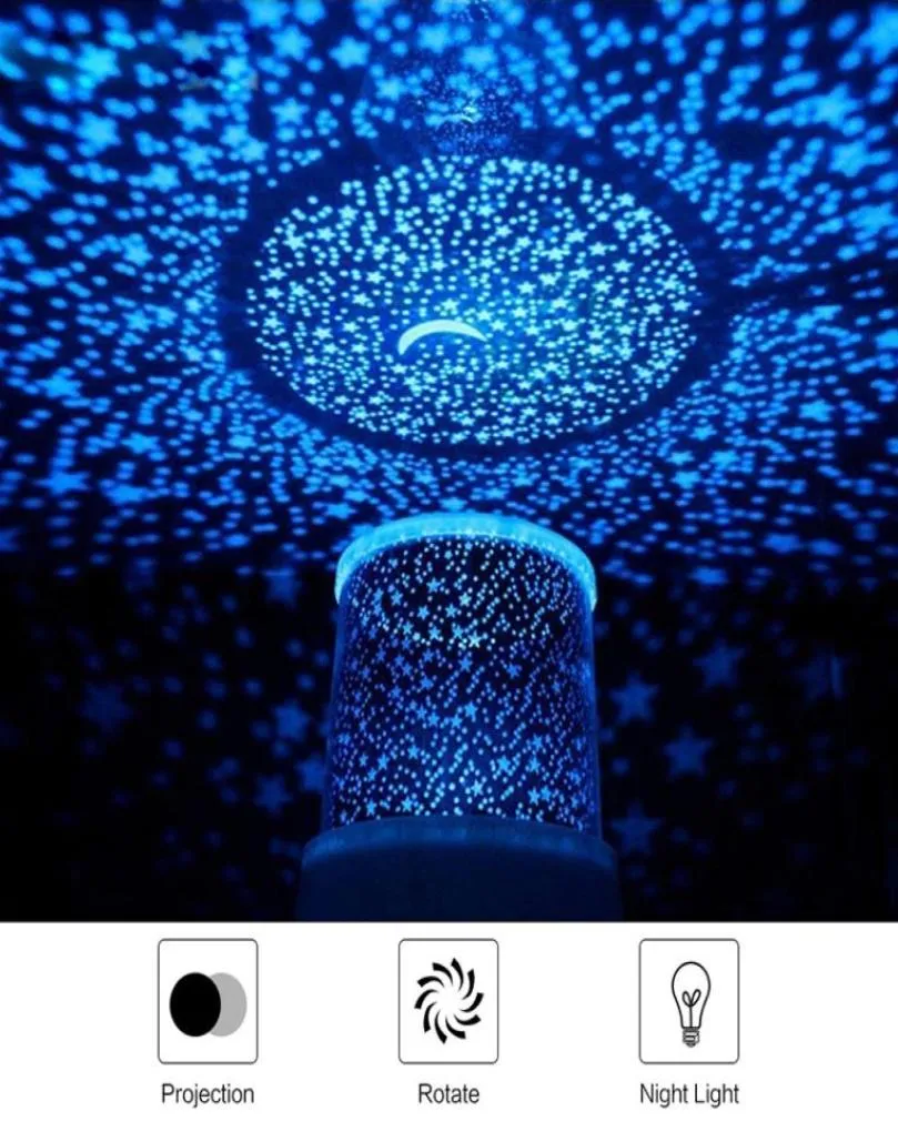 BRELONG RGBカラフルな輝く夜間光宇宙星空プロジェクションランプLED ATMOSPHEREランプバー装飾ランプブルーホワイト