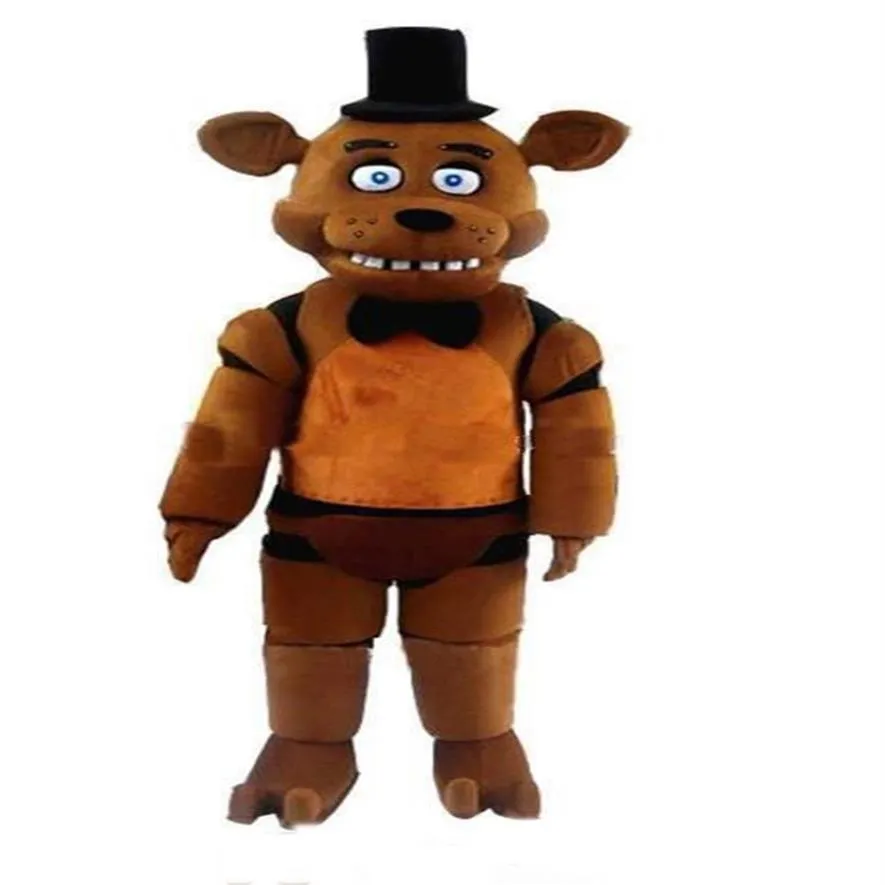 2019 Alta calidad cinco noches en Freddy's FNAF Freddy Fazbear Mascot Disfraz Mascot Custom2515
