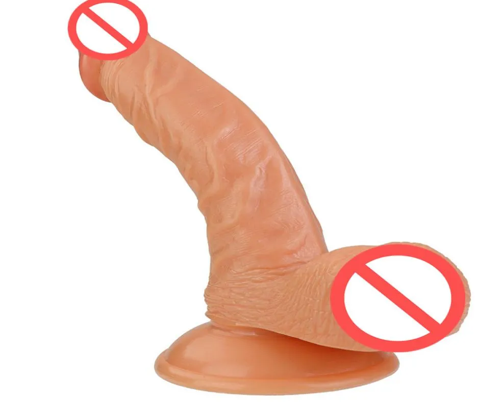 Sex dildo onani leksaker sexprodukter verklig hud känns silikon mjuk dildo sugkopp realistisk penis onani dildos för wo1171027