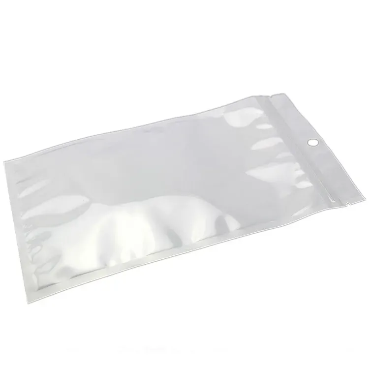 Atacado transparente branco pérola plástico poli opp saco de embalagem zip lock pacote de varejo saco de jóias alimentos pvc plástico muitos tamanhos disponíveis zz