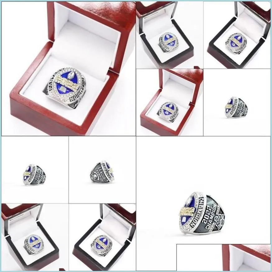 Cluster Rings S 2022 Blues Style Fantasy Football Championship FL Size 814 Jewelry Chainworldz Otdje236V