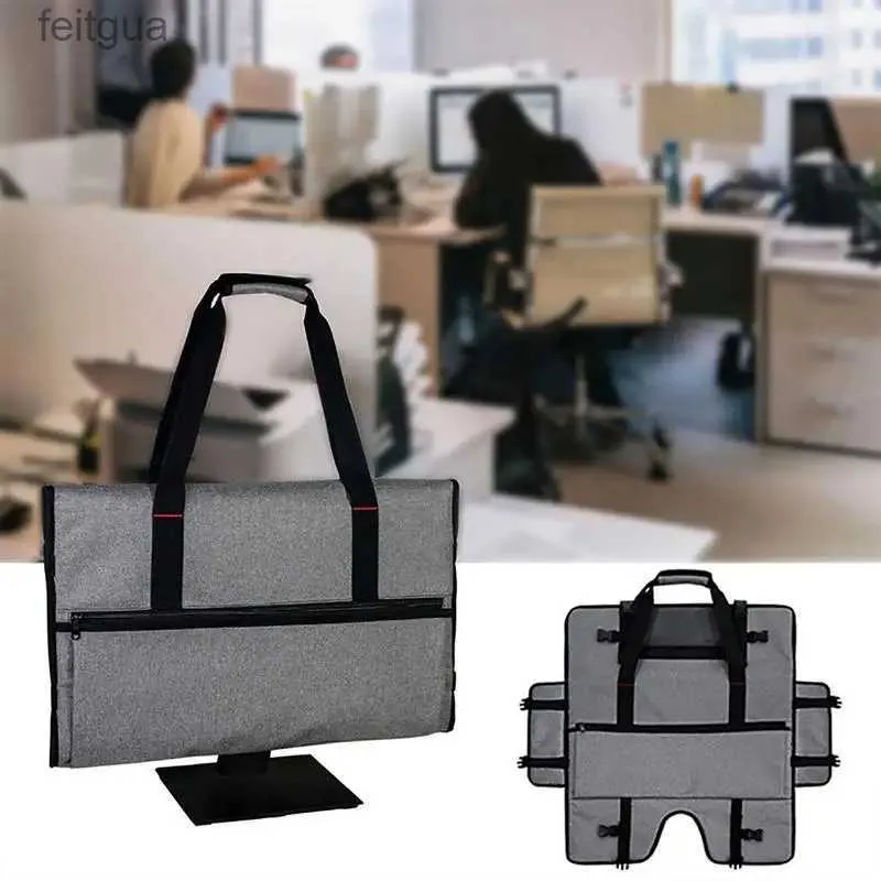 Custodie per laptop Zaino Custodia per monitor Custodia per monitor impermeabile Borsa per schermi Borsa per computer regolabile con tasche multiple Borsa per laptop YQ240111