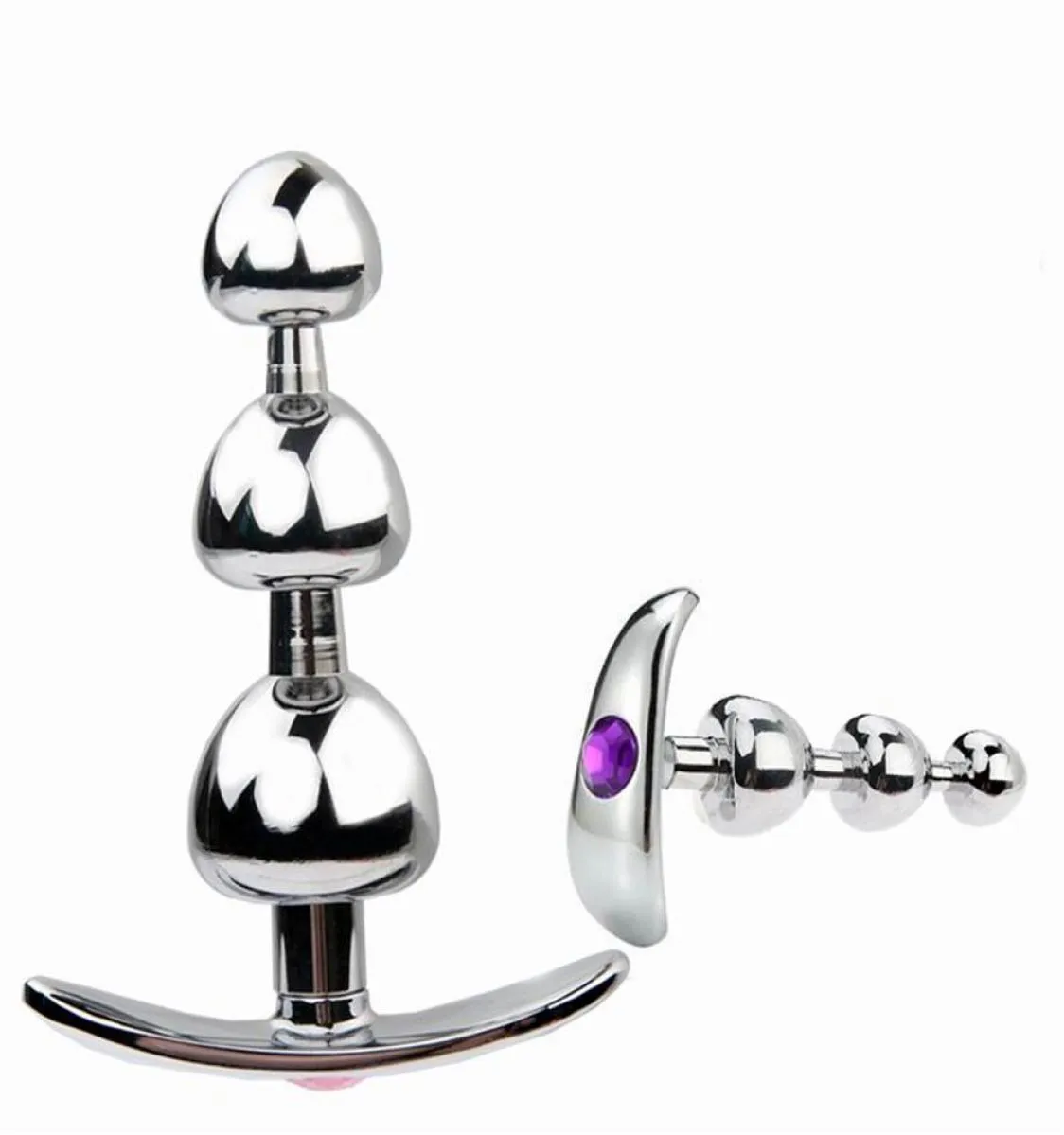 Metal Outdoor wear Butt Plugs Beads Vaginal Massage Erotic Products Anal Plug Prostate Stimulation Bdsm Toys for Men and Women287n8254543
