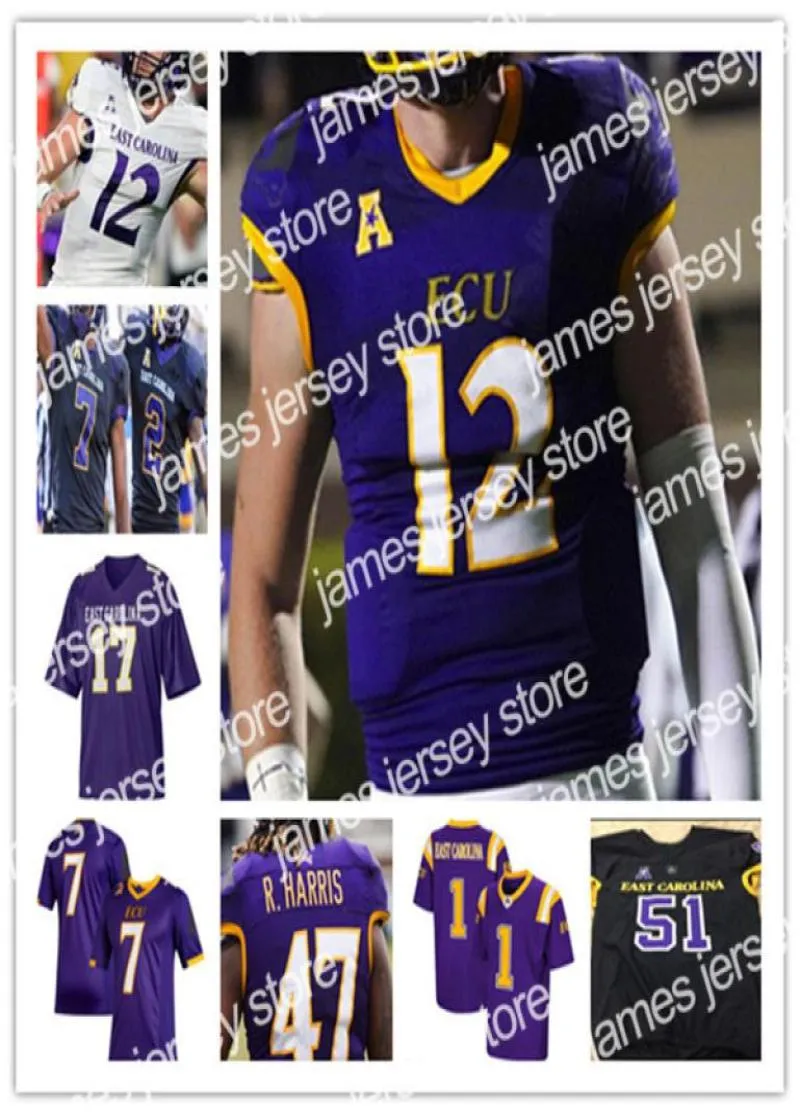 New Custom 2021 College East Carolina ECU Football Jersey Holton Ahlers Tyler Snead Keaton
