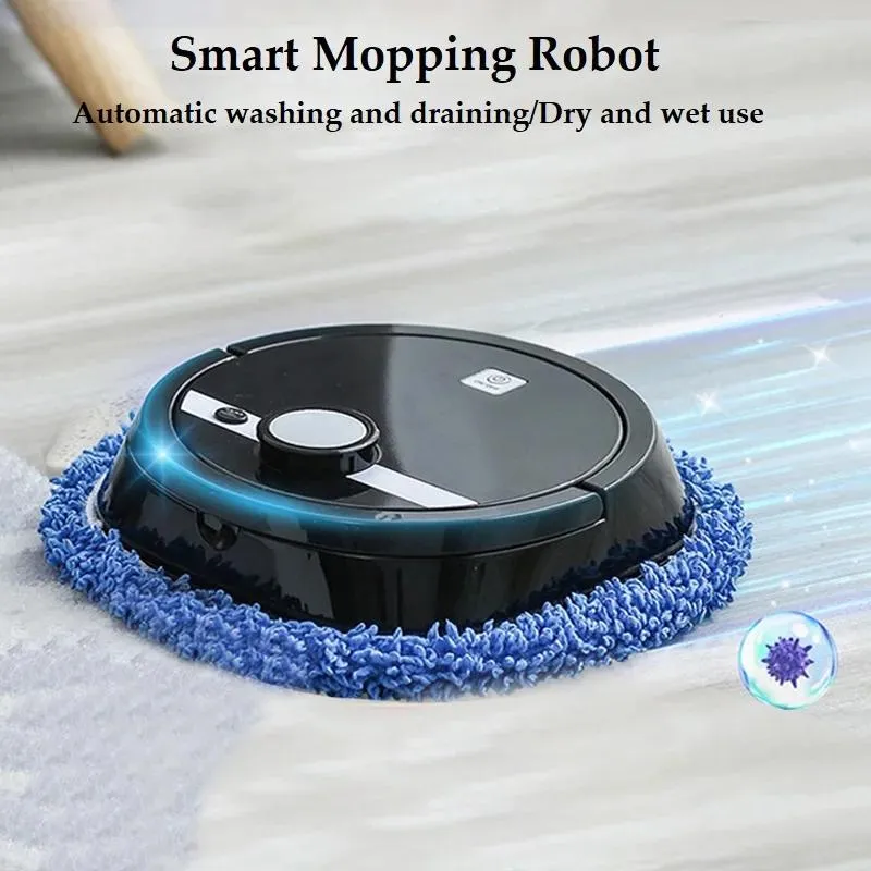 Cleaners Youpin Smart Mopping Robot Sweep Cleaner 3600mah Dry and Wet Washing Cloth Scrubber Hine for Floor Household Cleaning Tools