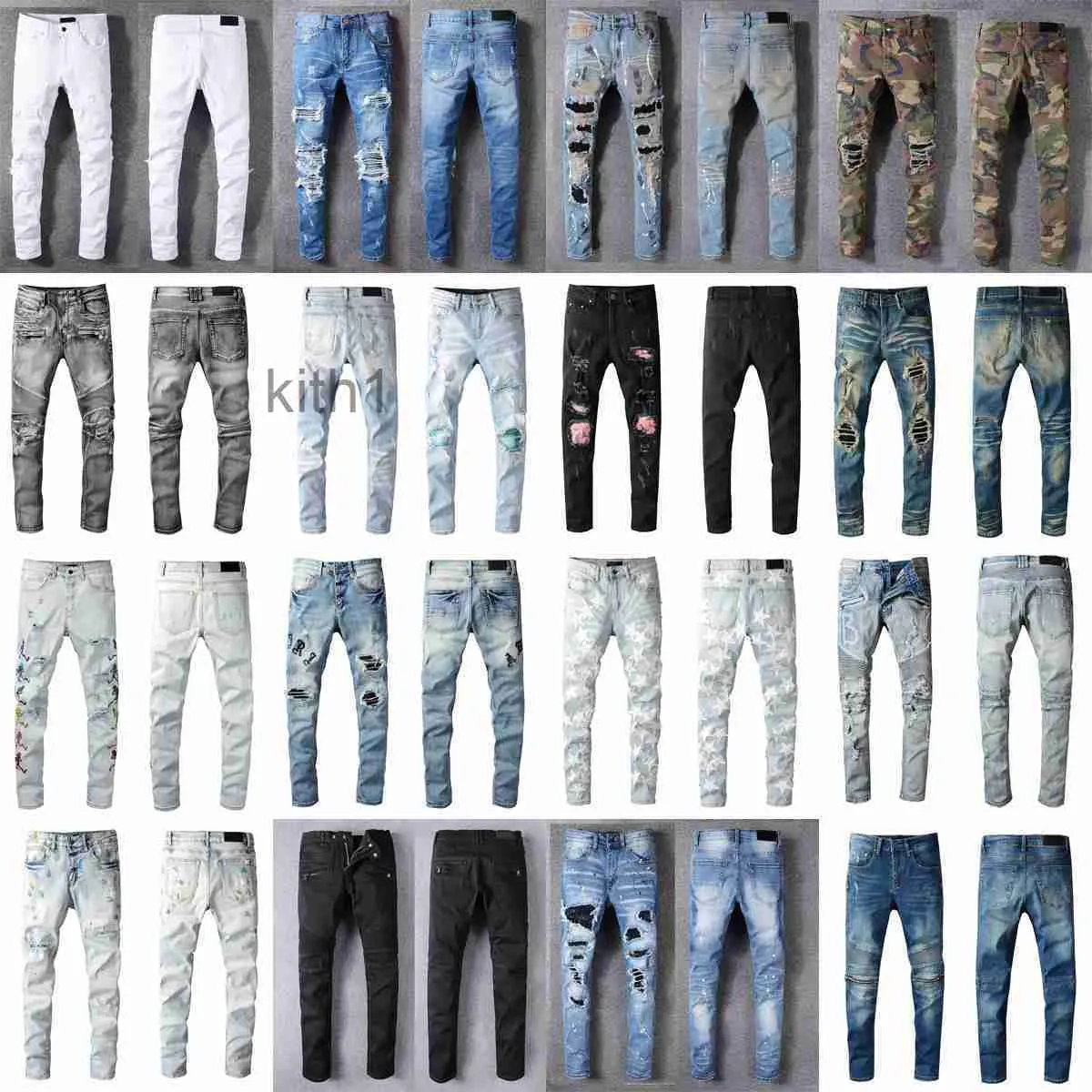 5a Luxurys Designers Jeans Distressed Frankrijk Mode Pierre Straight Heren Biker Hole Stretch Denim Casual Jean Heren Skinny Broek Elasticit 010 9XNJ 1CWP