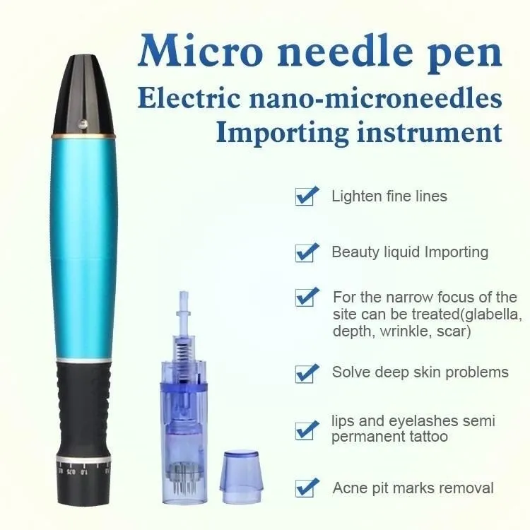 Meilleur vendeur 2024 dr pen microneedling dr pen derma roller stylo aiguilles cartouches micro aiguille stampskin outils de soins pour anti-âge