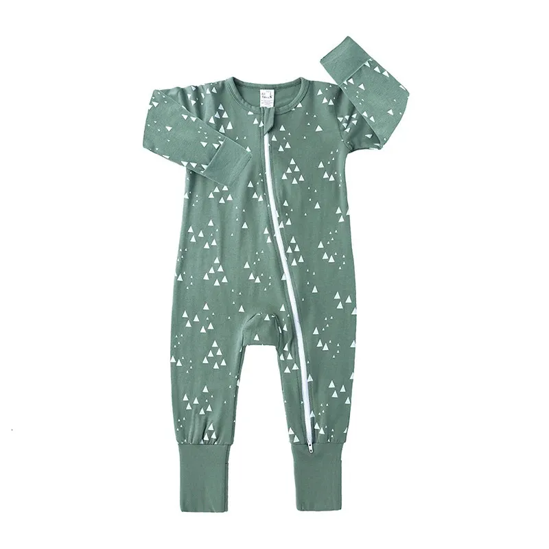 Infant jumpsuit spring romper animal print girl boy cotton pajamas born zipper climbing cartoon rompers baby products boys 240110