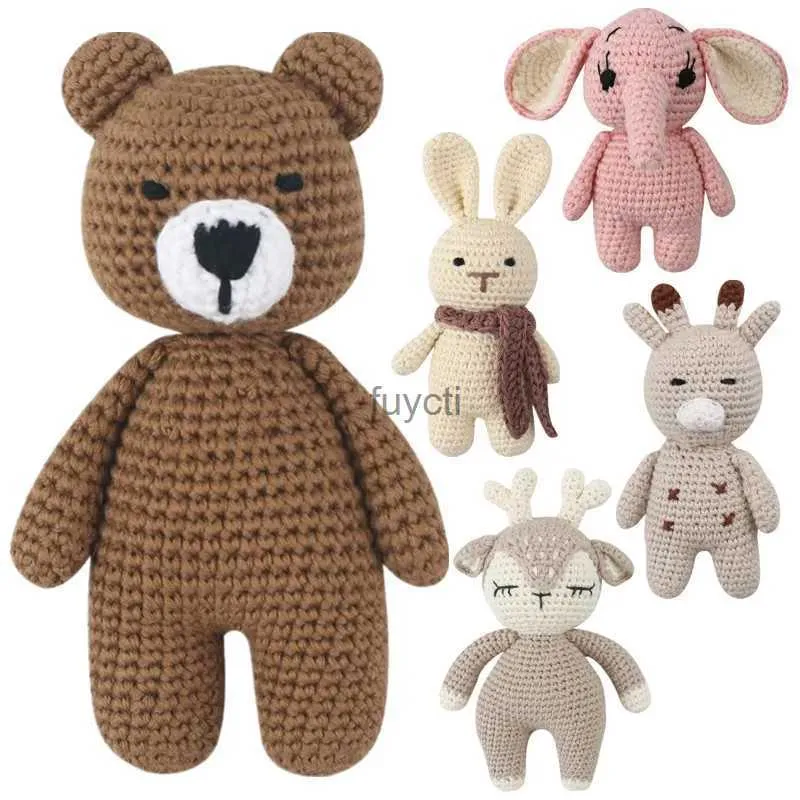 Andere Kunst und Handwerk Baby Häkeln Gefüllte Hasen Spielzeug Weiche Baumwolle Gestrickte Plüsch Kaninchen Mini Kuscheln Für Neugeborene Frühe Pädagogische Spielzeug YQ240111