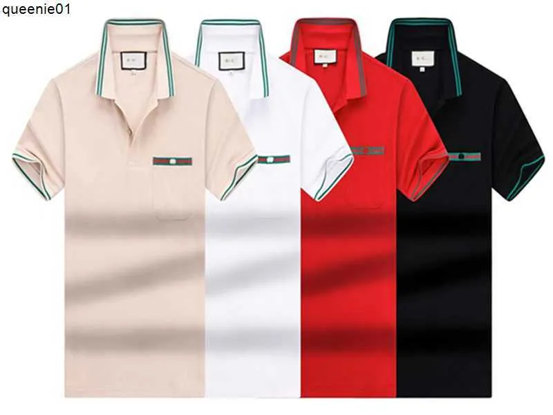 Polo's ontwerper voor heren nieuwe heren top geborduurd polo shirt korte mouw korte mouw solide kleur mode slanke kleding m-3xl