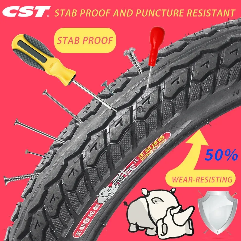 CST 14 Zoll verdickter pannensicherer Reifen 14 x 2,125 2,50 16 x 2,125 2,50 3,0 18 x 2,125 Reifen 16 18 Zoll E-Bike-Reifen 240110