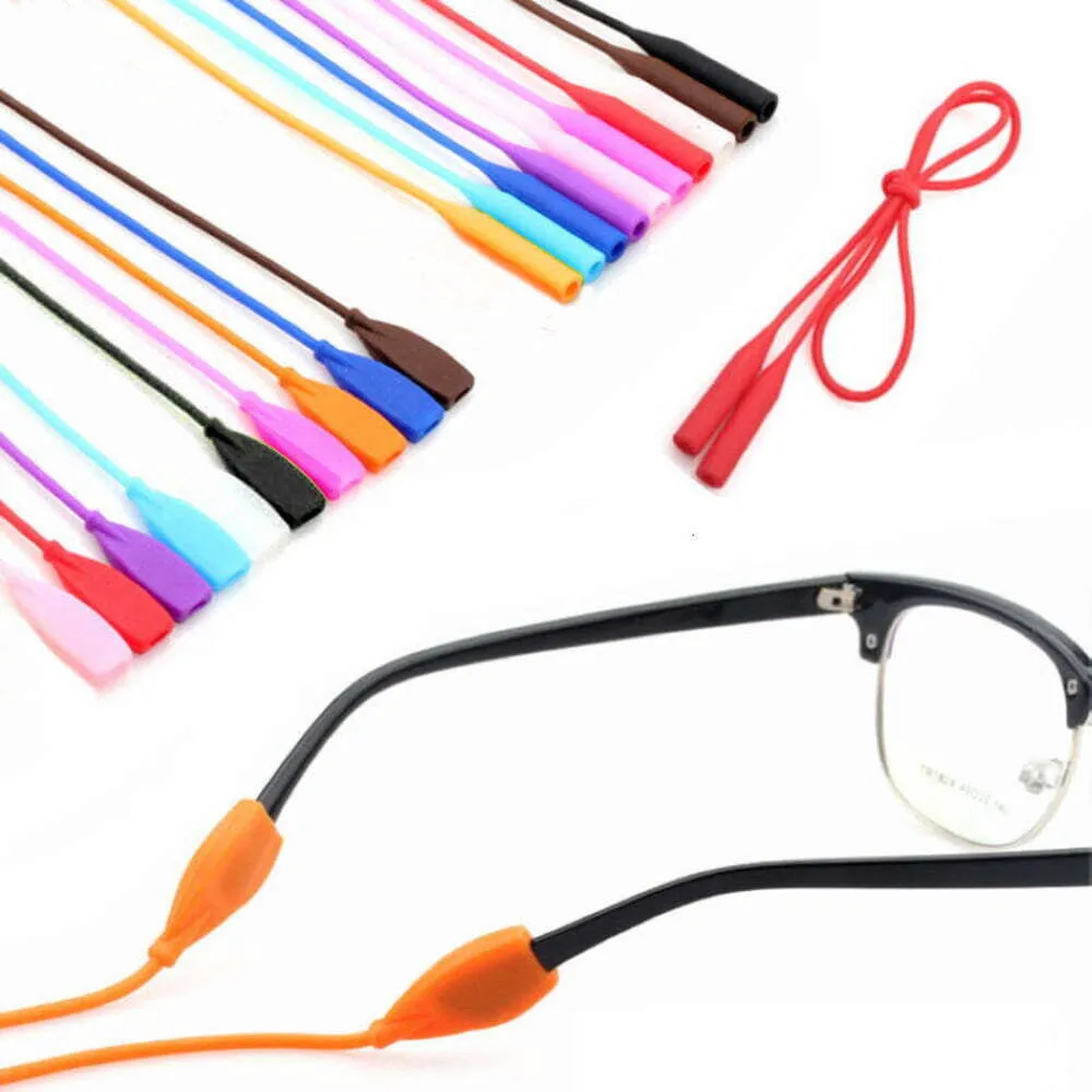 Silicone Glasses Strap Chain Anti-slip Cord Holder Neck Eyeglass String Lanyard