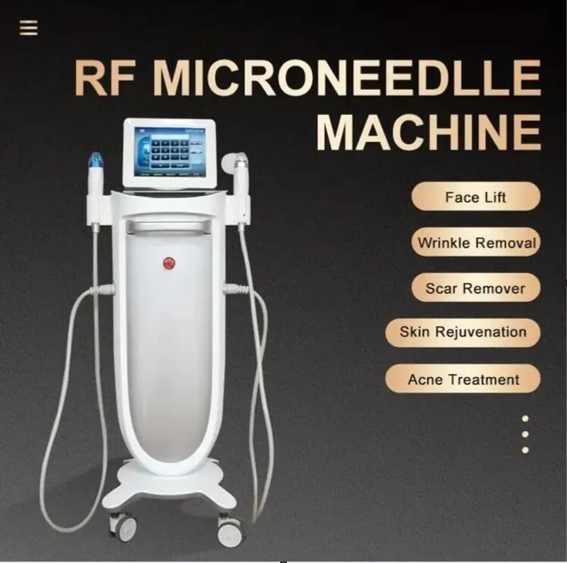 2024 nouveau 2 poignées 25 64 broches lifting de la peau rf microneedle cicatrice acné rides étirement enlèvement RF microneedling lifting du visage rajeunissement de la peau machine de beauté