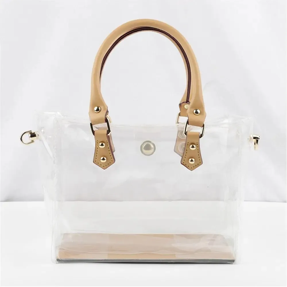 PVC Clear Handbag Making Kit DIY Large Capacity Tote Bag Shoulder Handmade Gift Woman Fashion Travel Storage 240110