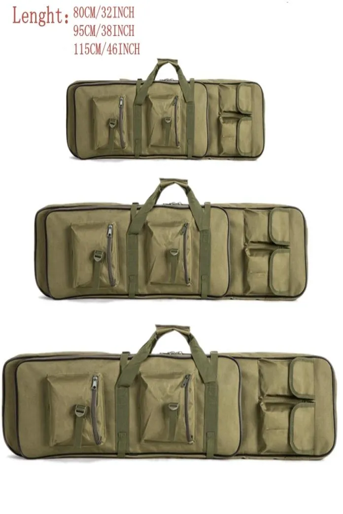 80cm 95cm 115cm Tactical Double Rifle Carry Backpack Tan Hunting Duel Gun Handbag Integrated Pistol Gun Cases 2010228429310