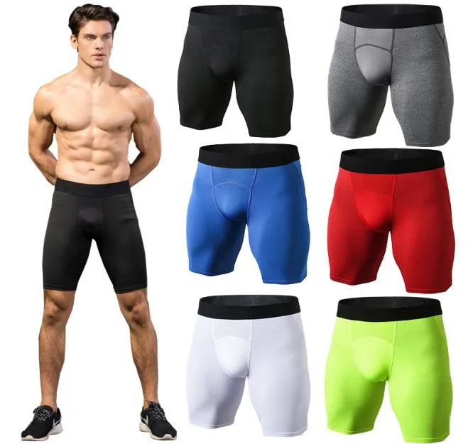 Pantaloncini da corsa per esterni da uomo Fitness pantaloni sportivi attillati Pantaloni corti ad asciugatura rapida Abbigliamento sportivo Compressione Crossfit Uomo Sho3673375