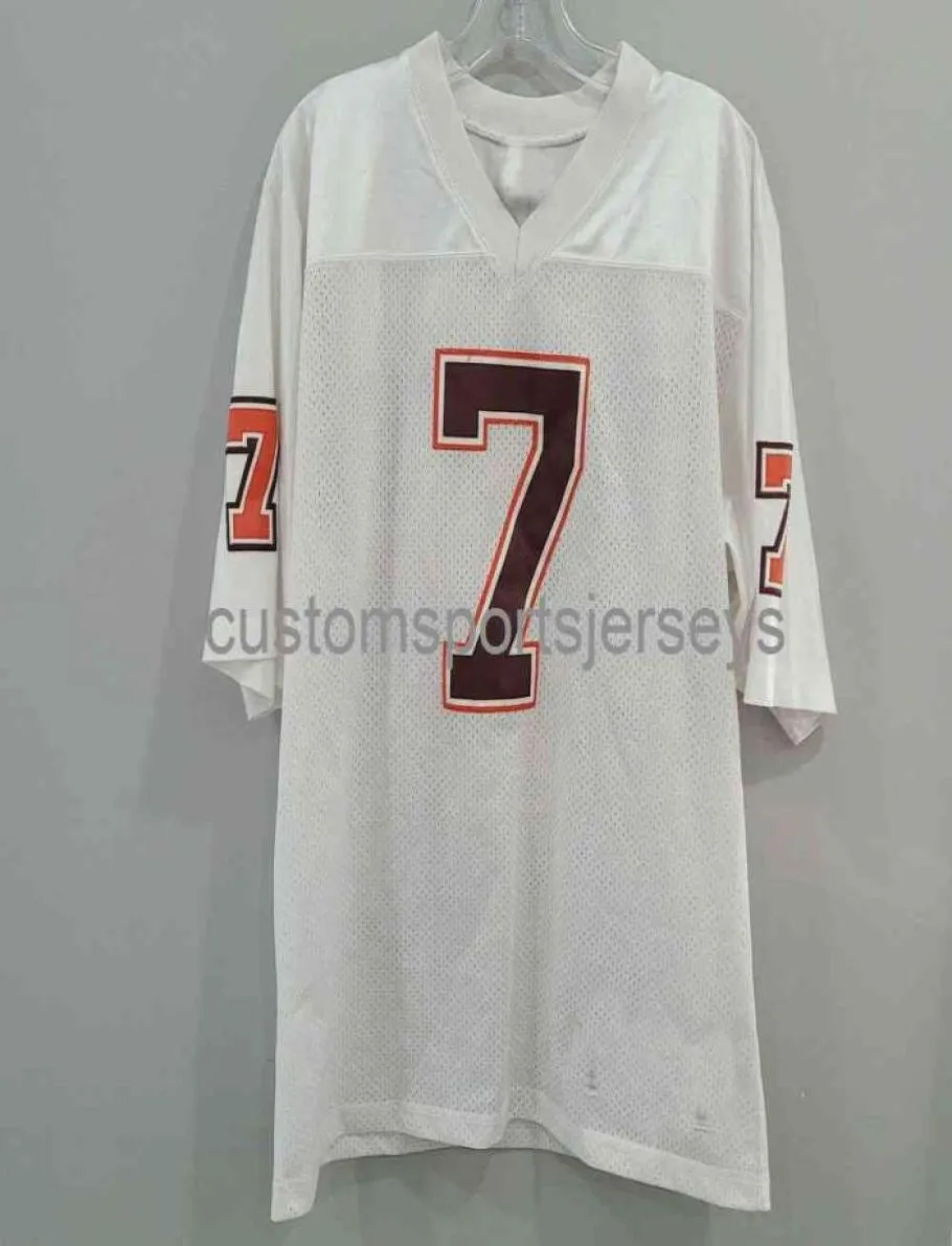 Zszyta Virginia Tech Michael Vick 7 Shotback White Jersey szyte niestandardowe każde imię Number4402437